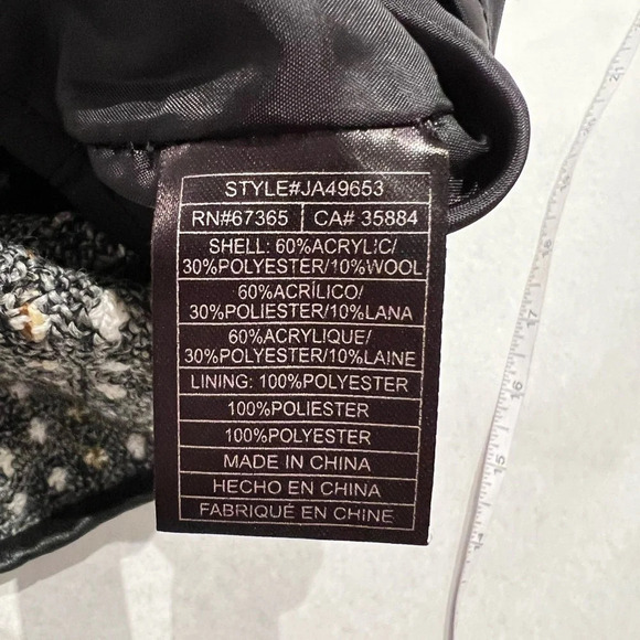 Jack Women's Black Multicolored Pencil Mini Skirt Fully Lined Size US 8 - Picture 6 of 7